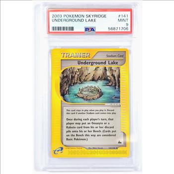 2003 Pokemon Skyridge Underground Lake #141 - PSA Mint 9 - POP 22 Only 23 Higher