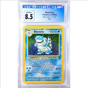 Pokemon Blastoise Base Set II HOLO #2 - CGC MINT 8.5