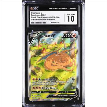 Pokemon Charizard V #SWSH260 - Black Star Promos Ultra-Premium Collection - CGC GEM MINT 10
