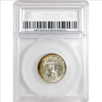 1934-D Washington Quarter Heavy Motto 25c - SEGS MS64 - Absolutely Beautiful!