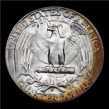 1934-D Washington Quarter Heavy Motto 25c - SEGS MS64 - Absolutely Beautiful!