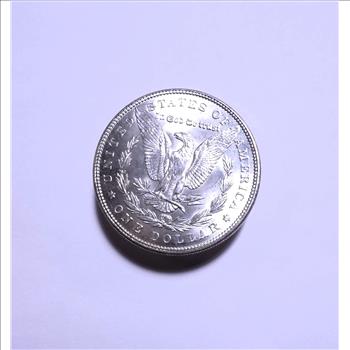 1887-P Morgan Silver Dollar - Select Brilliant Uncirculated - Die Breaks on Reverse -  443