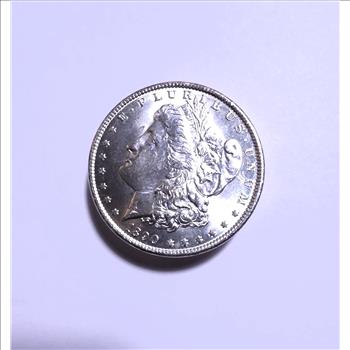 1890-P Morgan Silver Dollar - Select Brilliant Uncirculated - Die Break on Obverse - 102