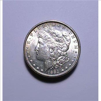 1884-P Morgan Silver Dollar - Brilliant Uncirculated - DIE BREAKS ON OBVERSE & REVERSE - HAA88