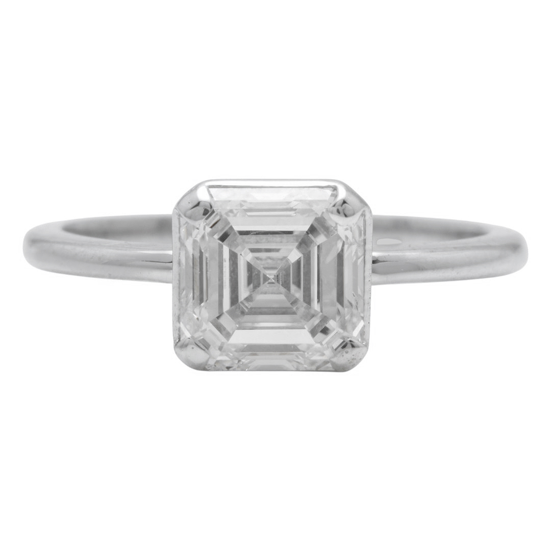 IGI Certified 2.01Ct Lab Grown Diamond Ring in 14K Solid White Gold