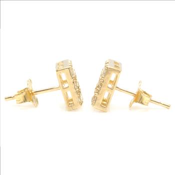1.15 Carat Natural Diamond 14K Solid Yellow Gold  Earrings