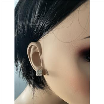 1.15 Carat Natural Diamond 14K Solid Yellow Gold  Earrings