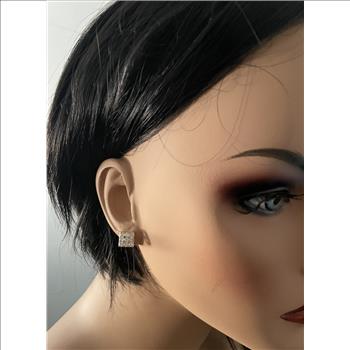 1.15 Carat Natural Diamond 14K Solid Yellow Gold  Earrings