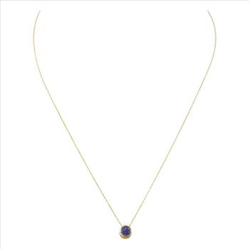 1.50 Carat Tanzanite 14K Yellow Gold Necklace