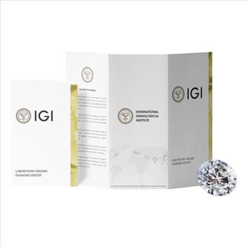 IGI Certified 4.00Ct Lab Grown Diamond 14K White Gold Martini Stud Earrings