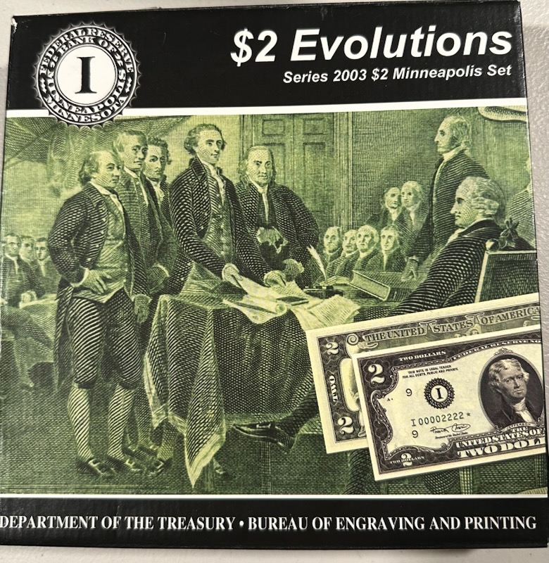 $2 Evolutions Series 2003 Minneapolis Set