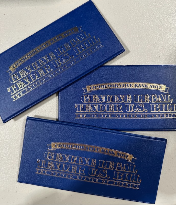3 pc Lot Titanic Commemorative Banknotes 