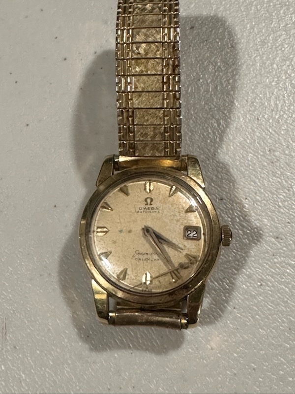 Omega Automatic Seanan's Calendar Watch - as is condition, 2nd hand loose in case