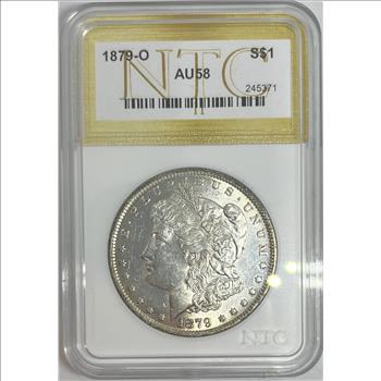 1879-O Morgan Silver Dollar AU58