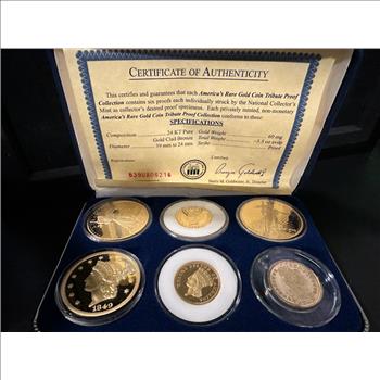 National Collectors Mint - America's Rare Gold Coin Tribute Proof Collection