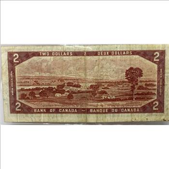 1954 Canadian 2 dollar Bank Note