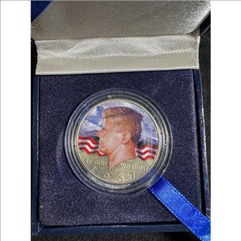 1967 Colorized Kennedy Half Dollar (40% Silver)
