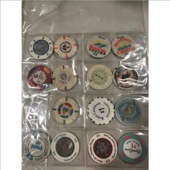 39 pc Casino/Gambling Token Lot