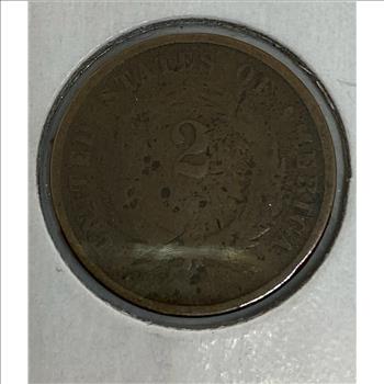 1864 US 2 Cent piece