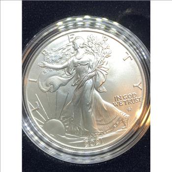 2021-W Burnished United States Mint American Eagle - 1 oz Silver