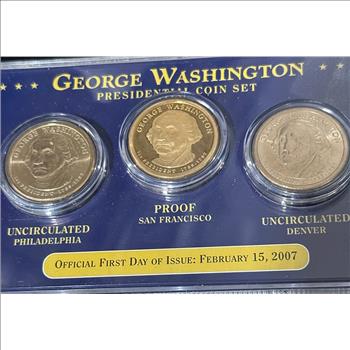 George Washington President Coin Set - Official First Day of Issue: February 15, 2007