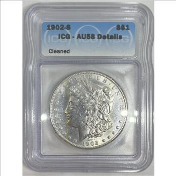 1902-S Morgan Dollar AU58 Details