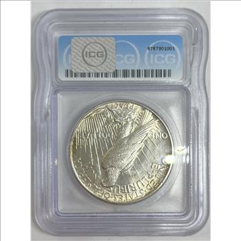 1921 Peace Dollar AU58 Details