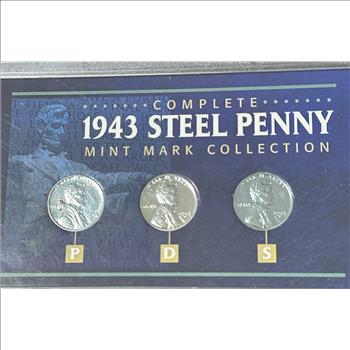 1943 Steel Penny Mint Mark Collection
