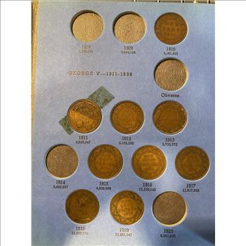 Canadian Large Cent Collection 1858-1920