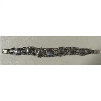 Sterling Silver Panel Bracelet 8