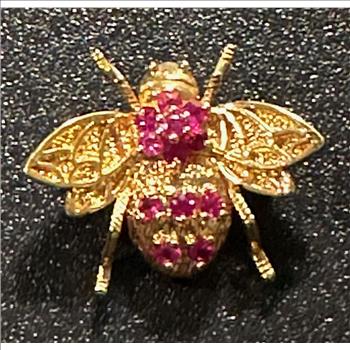 Sterling Silver Bee Pin/Broach