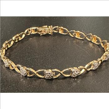 Sterling Silver Heart Bracelet - Jewelry