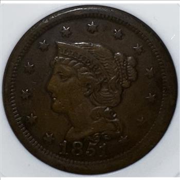 1851 US Large Cent XF-40
