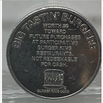 Burger King Corporation King Kash 5 cent Token 3 pc lot
