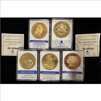 Historical Gold Eagle Replica Archival Collection - Coins