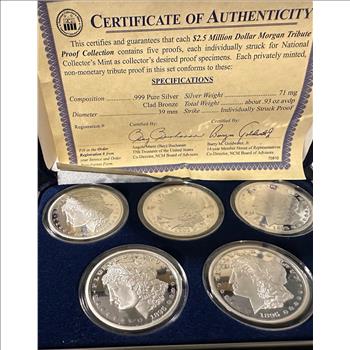 5 pc Morgan Dollar Proof Set - Coin