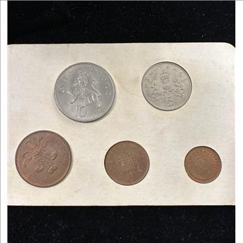 Britain's First Decimal Coins 5 piece set