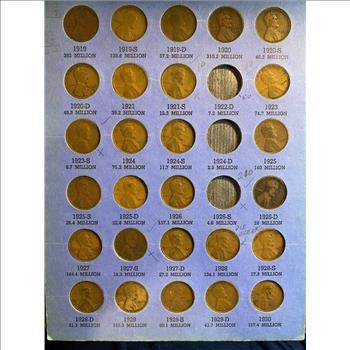 Lincoln Head Cent Collection 1909 to 1940