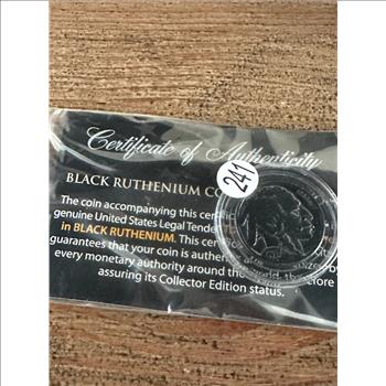 Black Ruthenium Collectible Coin #241