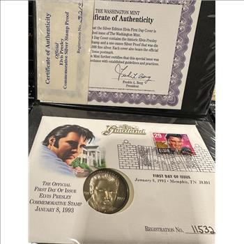 Elvis Presley First Day Cover and Proof