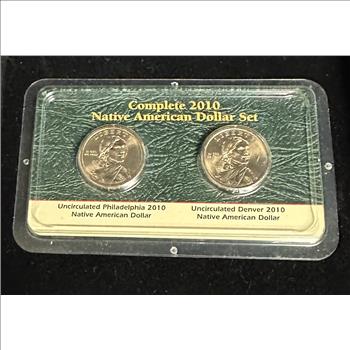 Complete 2010 Native American Dollar Set