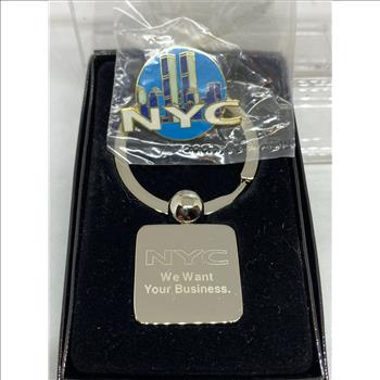 NYC Twin Towers Pin and Keychain