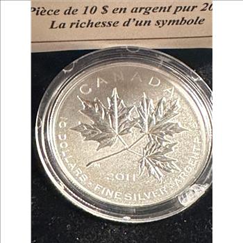 2011 Royal Canadian Maple Leaf Forever Coin .5 oz silver
