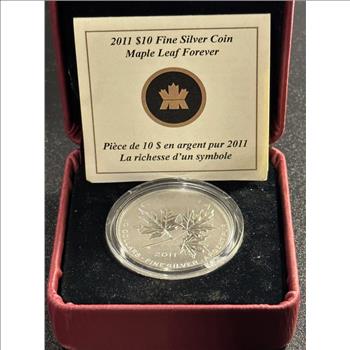 2011 Royal Canadian Maple Leaf Forever Coin .5 oz silver