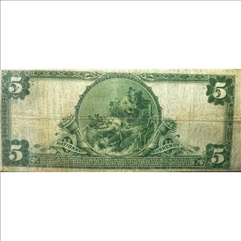 The First and Farmers National Bank and Trust Company of Montrose - National Currency $5 note