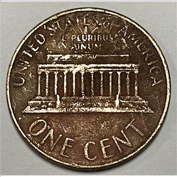 1968 D Lincoln Memorial Cent Struck Over 1933 Silver Mercury Dime