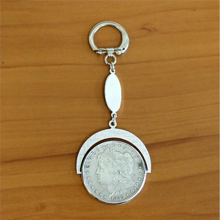 1889 Morgan Silver Dollar  Keychain