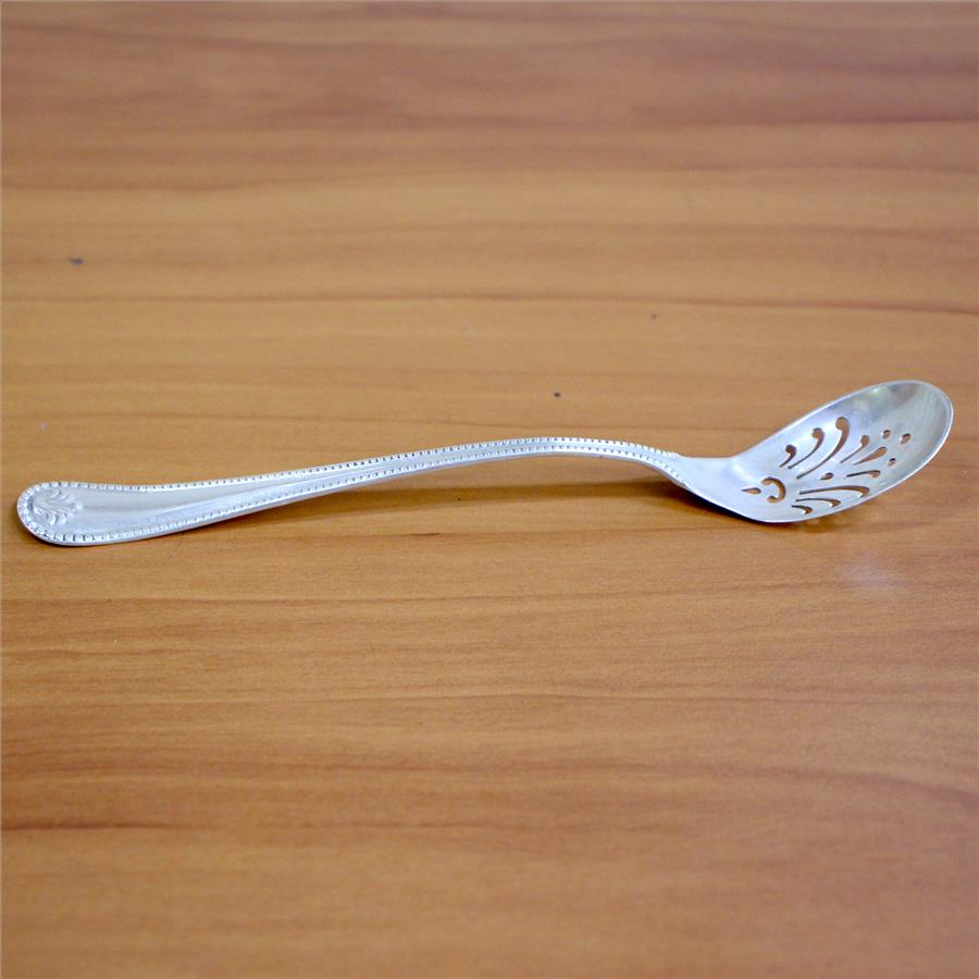 Antique Mechanics Watson "Dorchester" Pierced Olive Spoon in Sterling Silver