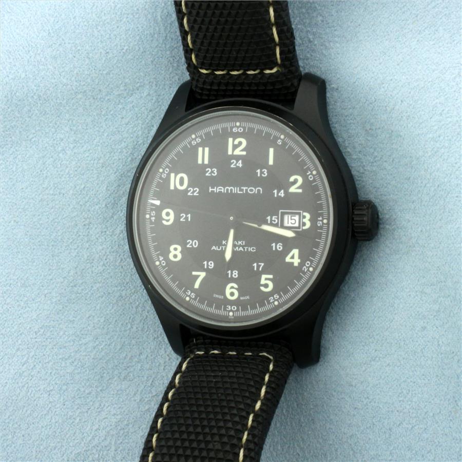 Mens Hamilton Titanium Khaki Field Watch
