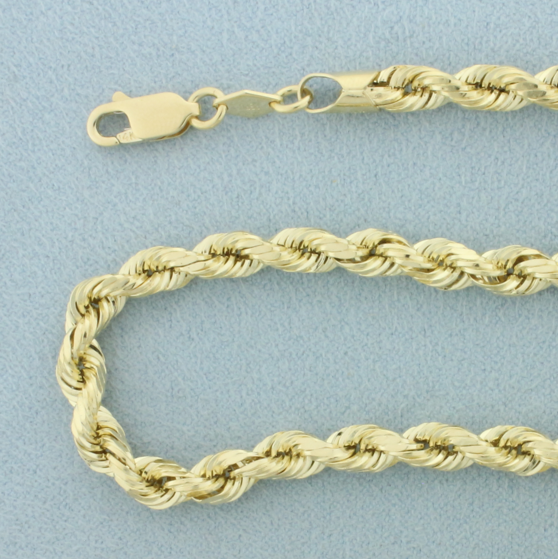 18 Inch Rope Link Chain Necklace in 14k Yellow Gold | Property Room